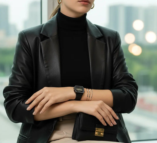 Relógio Feminino Digital Preto Brillare - Amo Relógio