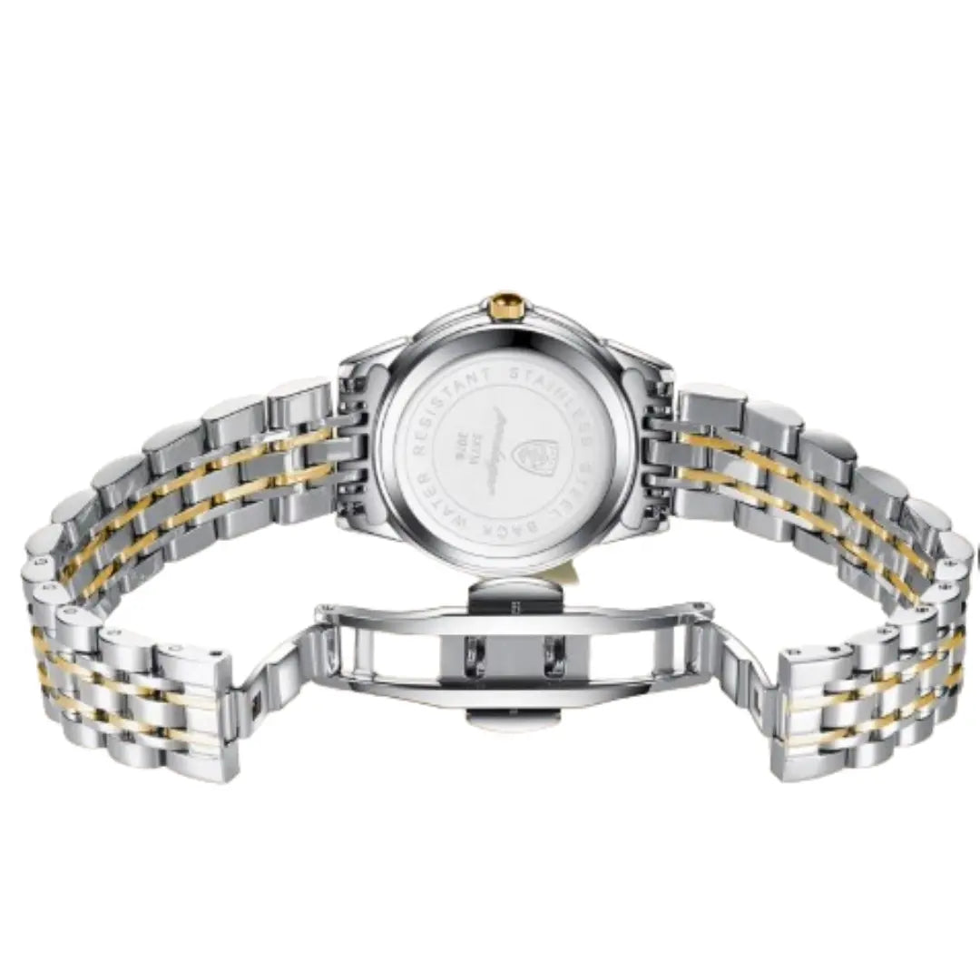 Relógio Feminino Prata e Dourado - Bicolor Lumière