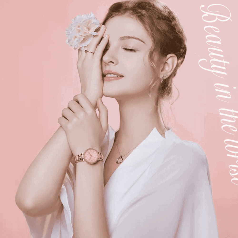 Relógio Hannah Martin Feminino Minimalista Em Aço Hm -14