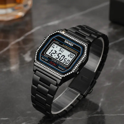 Relógio Feminino Digital Preto Brillare - Amo Relógio