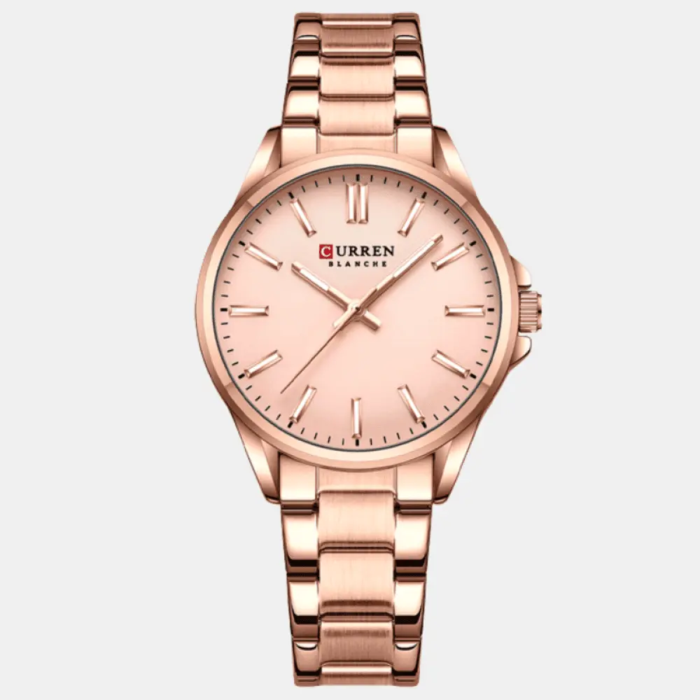 Relógio Curren Feminino Aço Inoxidável Rose - 03