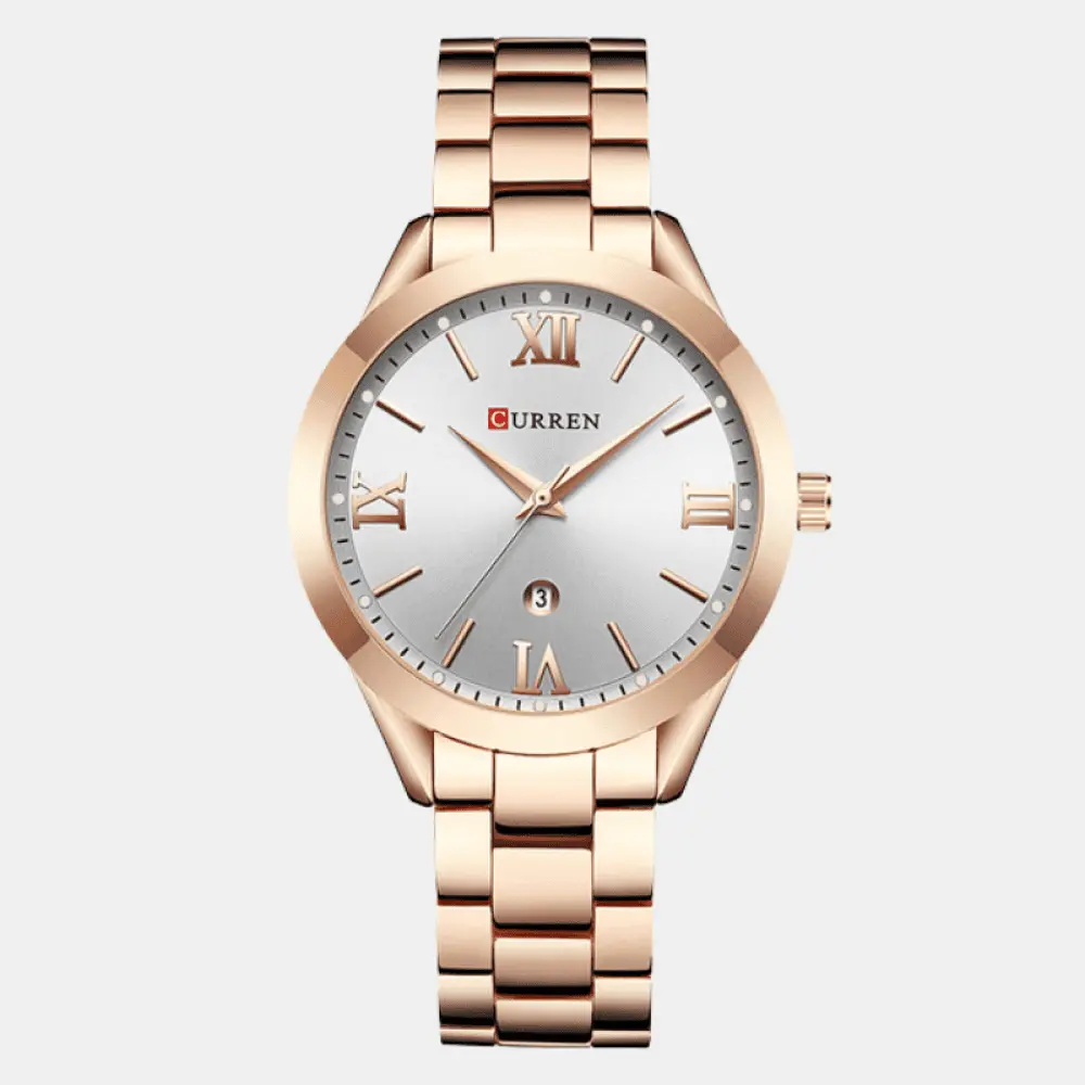 Relógio Curren Feminino De Aço Inoxidável Rose - 01