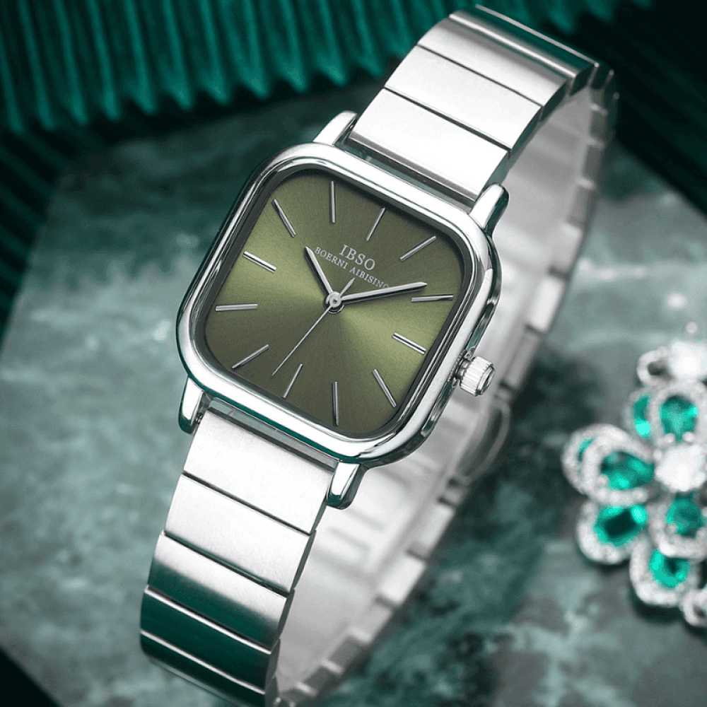 Relógio Feminino Quadrado Minimalista Ibso - 01