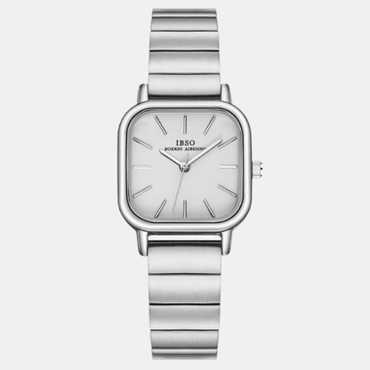 Relógio Feminino Quadrado Minimalista Prata Ibso - 01