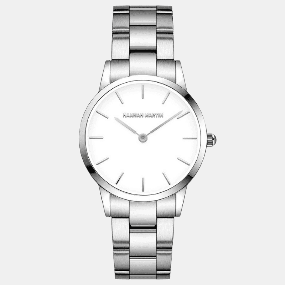 Relógio Hannah Martin Feminino Jade Prata Hm - 06