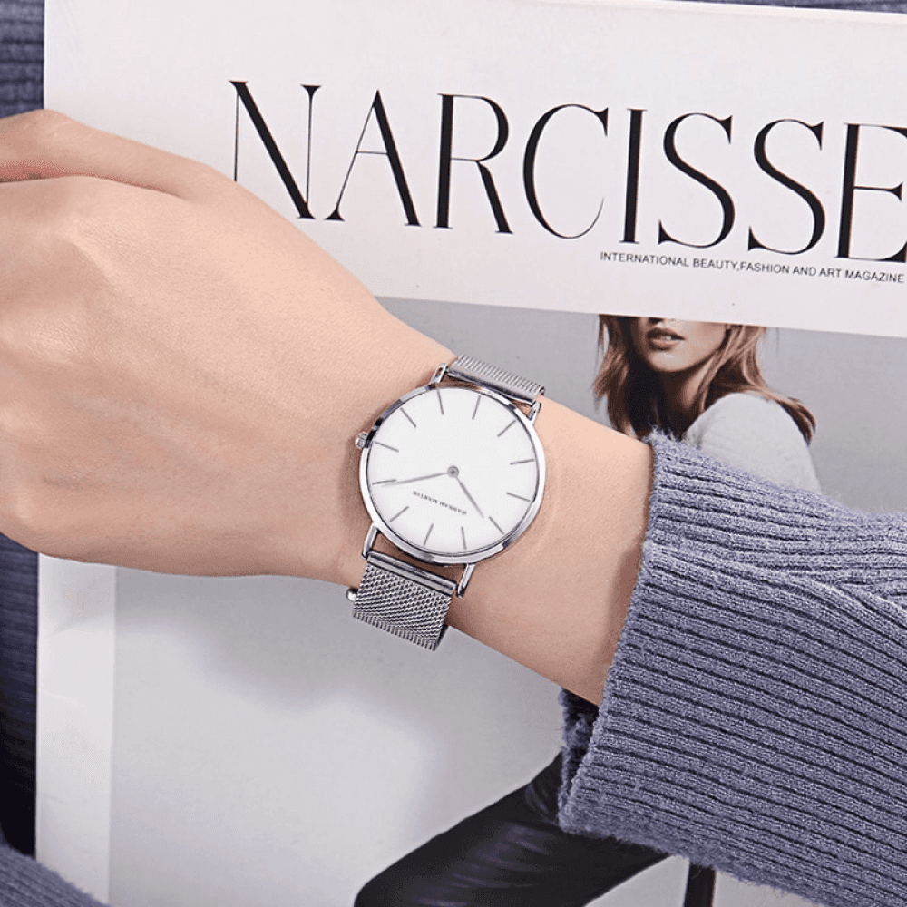 Relógio Hannah Martin Feminino Lux Com Bracelete Hm - 01