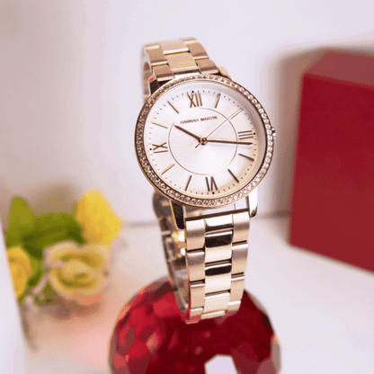 Relógio Hannah Martin Feminino Minimalista Em Aço Hm -14