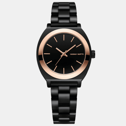 Relógio Hannah Martin Feminino Preto & Rose Gold Hm - 10