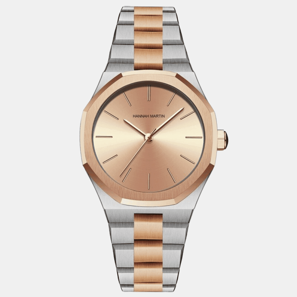 Relógio Hannah Martin Feminino Rose Gold & Prata Hm - 09