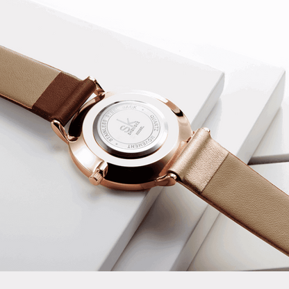 Relógio Shengke Feminino Minimalist Sk - 03