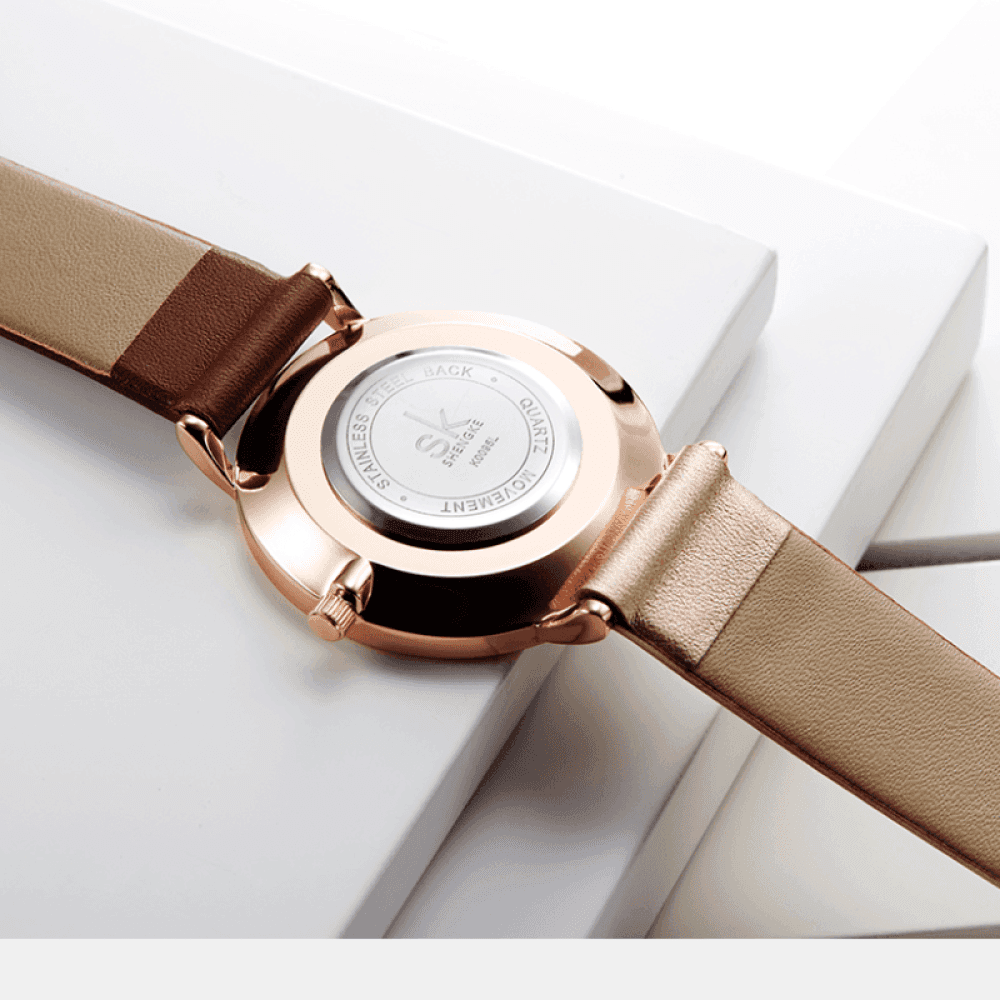 Relógio Shengke Feminino Minimalist Sk - 03