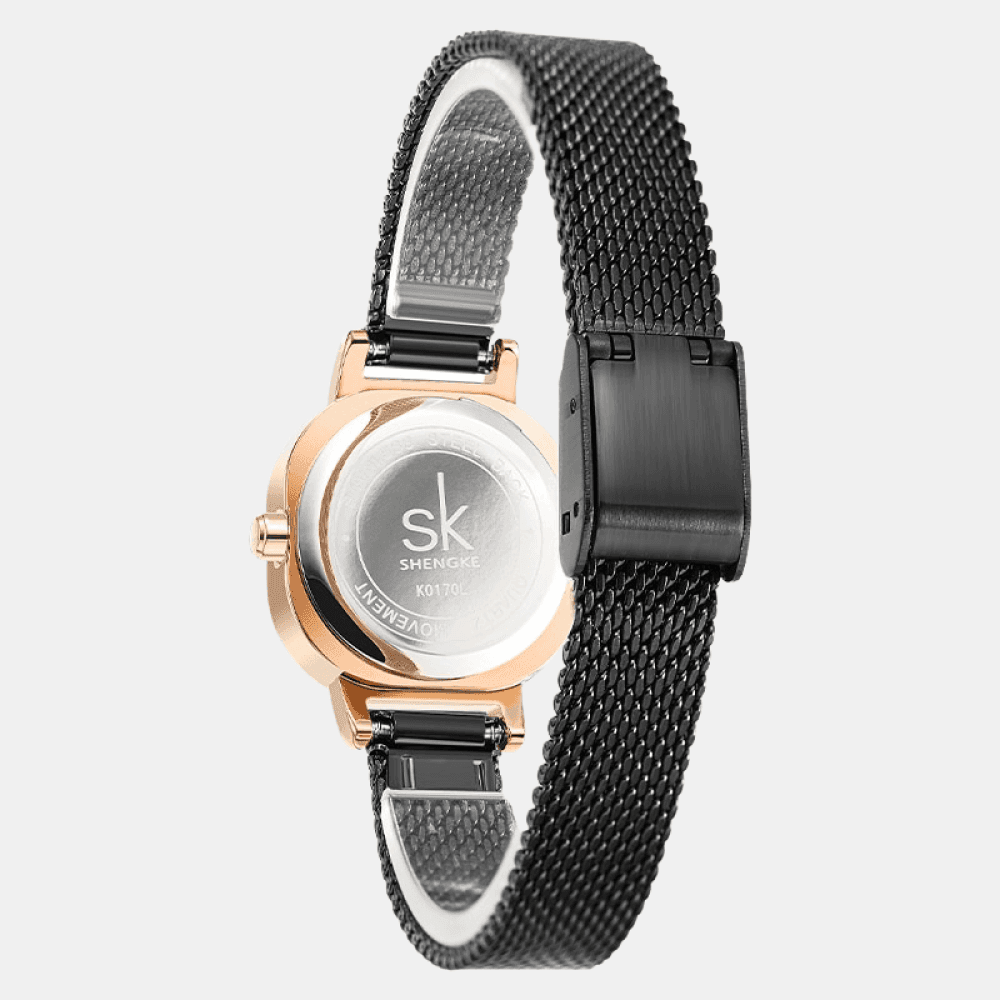 Relógio Shengke Feminino Quadrado Crystal Sk - 05