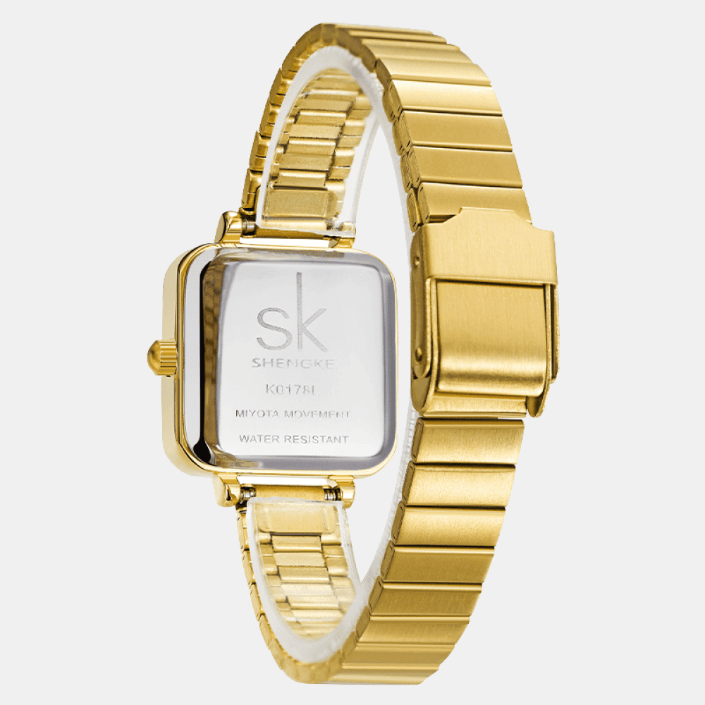 Relógio Shengke Feminino Quadrado Sk - 15