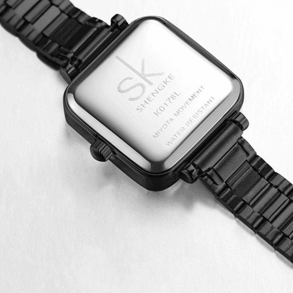 Relógio Shengke Feminino Quadrado Sk - 15