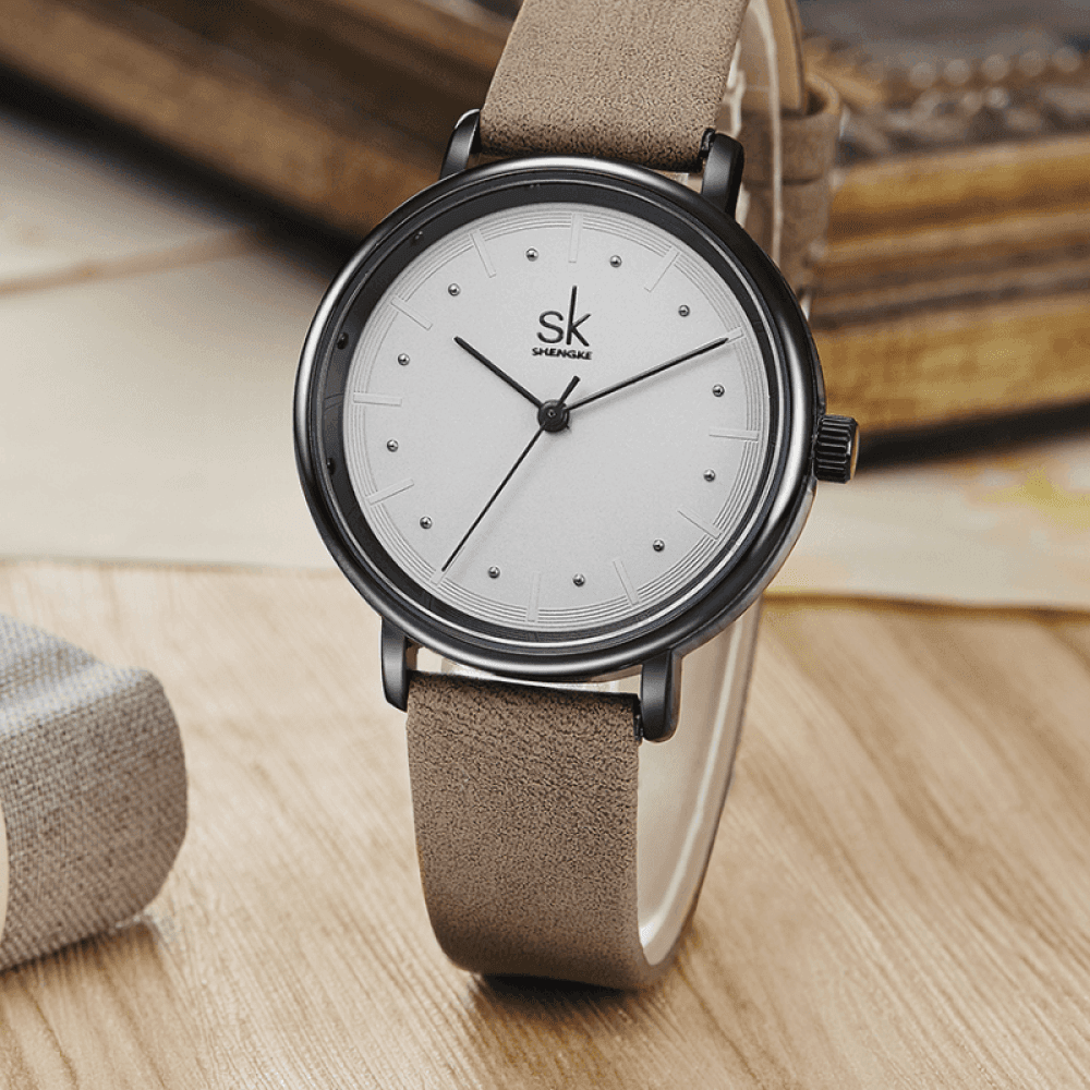 Relógio Shengke Feminino Retrô Sk - 01
