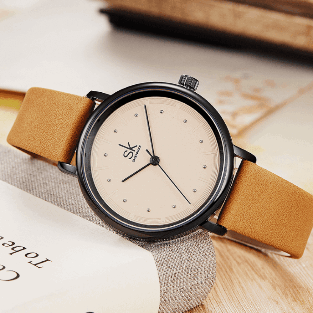 Relógio Shengke Feminino Retrô Sk - 01