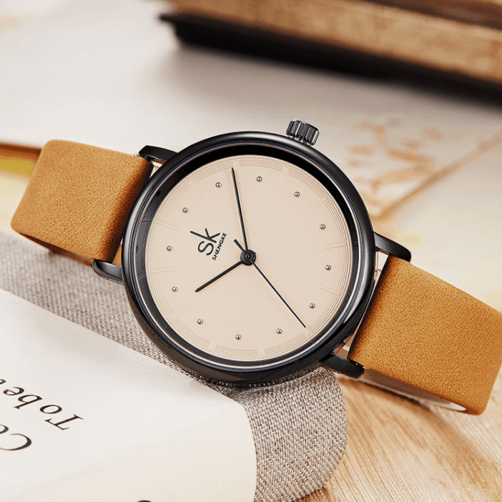 Relógio Shengke Feminino Retrô Sk - 01