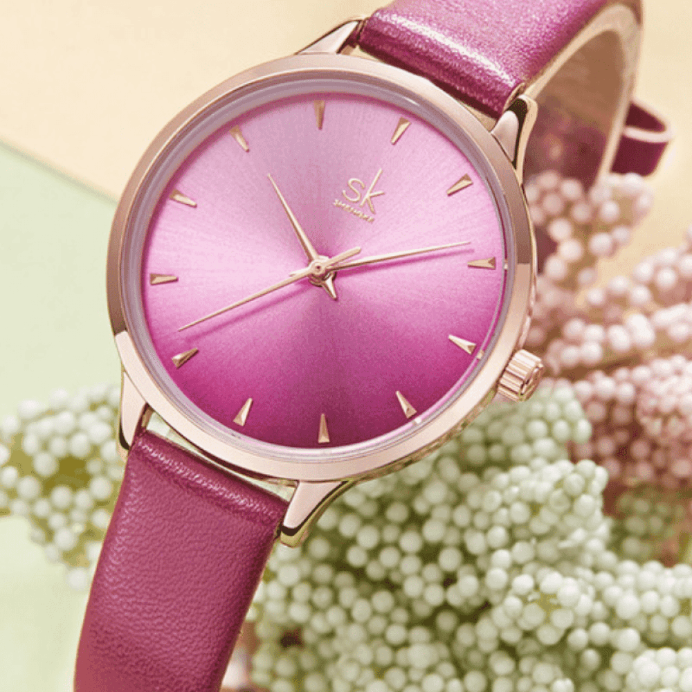Relógio Shengke Feminino Roxo Sk - 13