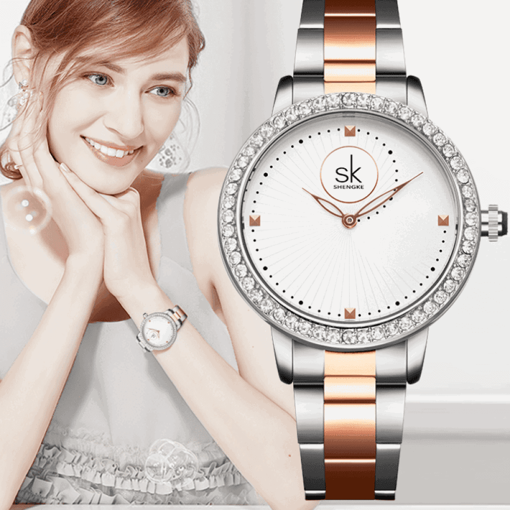 Relógio Shengke Feminino Sk - 11