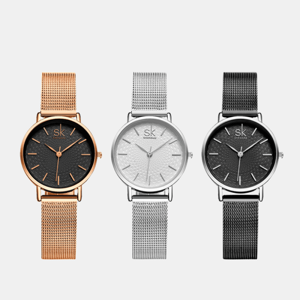 Relógio Shengke Feminino Super Slim Sk - 02