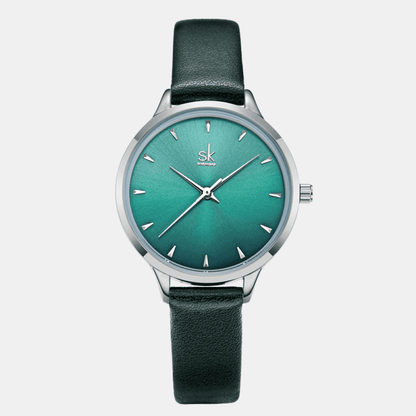 Relógio Shengke Feminino Verde Sk - 13